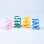Colorful Plastic Spring Cat Toy 4PCS Interactive Pet Supplies