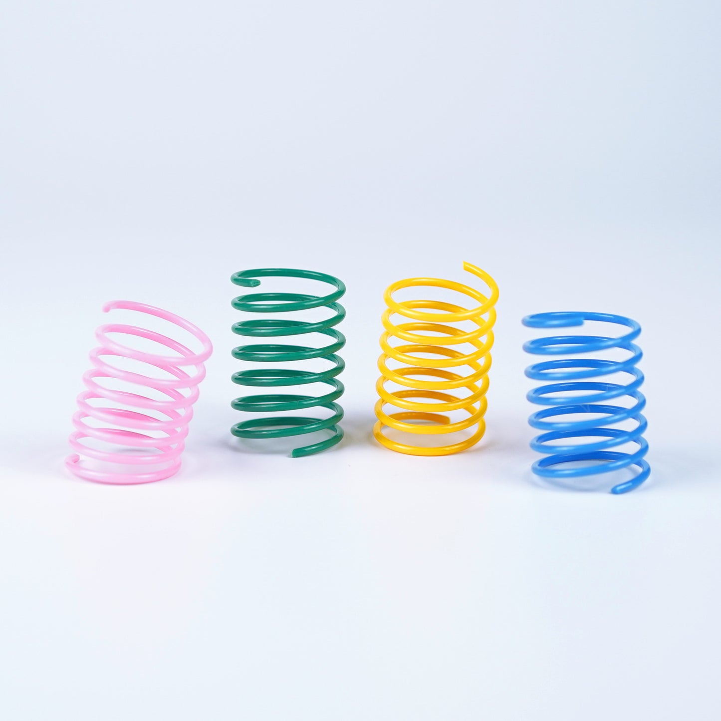 Colorful Plastic Spring Cat Toy 4PCS Interactive Pet Supplies