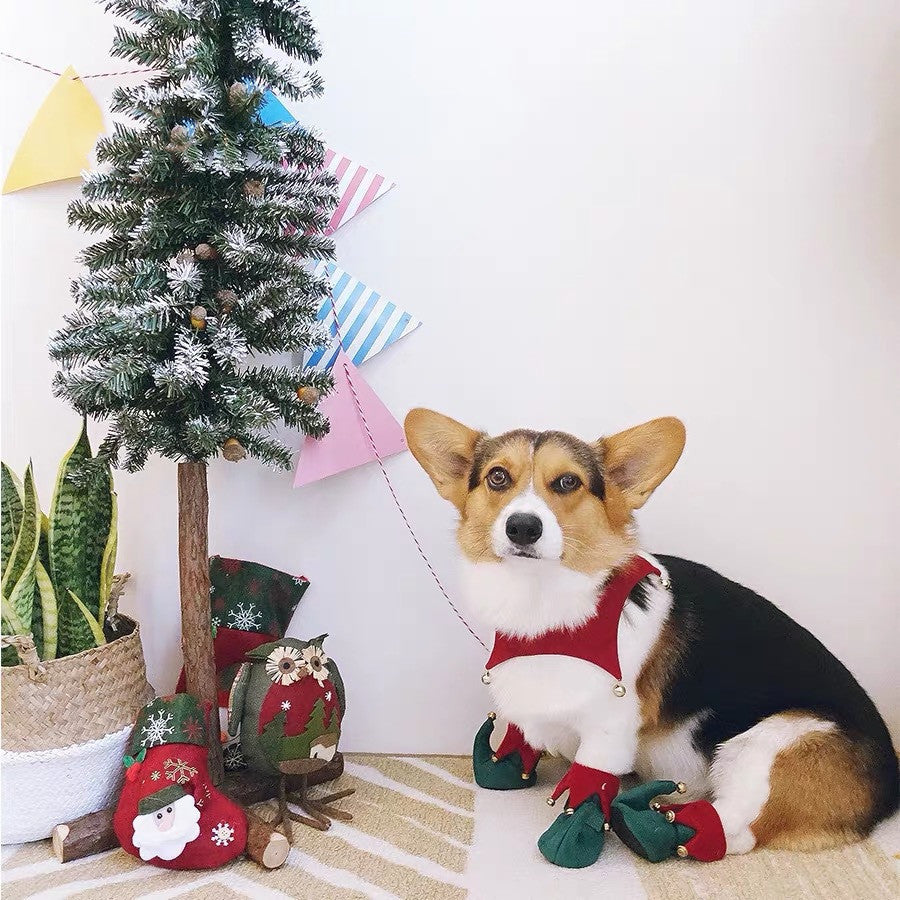 Stylish Dog Christmas Shoes - Comfy Holiday Paw Protection