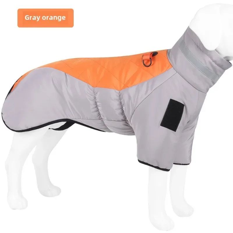 Large Dog Winter Coat: Waterproof, Warm, Reflective Jacket