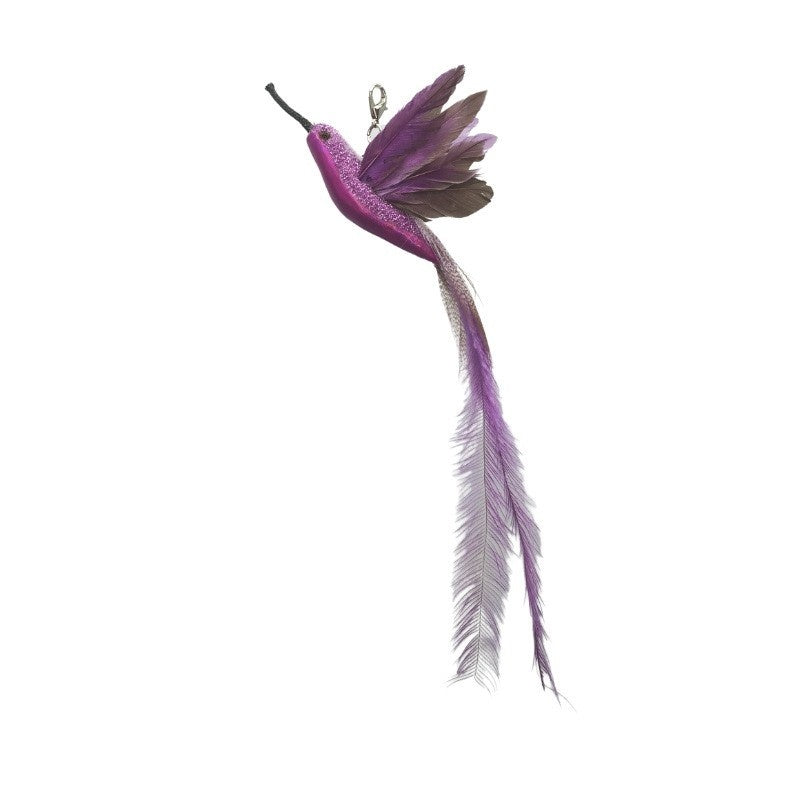 ToyTigris Feather Bird Cat Toy with Bell