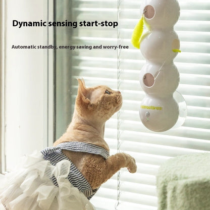 Teasing Automatic Cat Toy with Tail Interactive Motion & Suction Cup Play