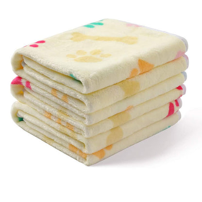 Confetti Bone Paw Print Pet Blanket