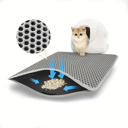 Double-Layer Cat Litter Mat