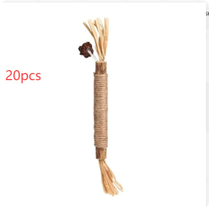 ToyTigris Natural Sisal Catnip Dental Stick