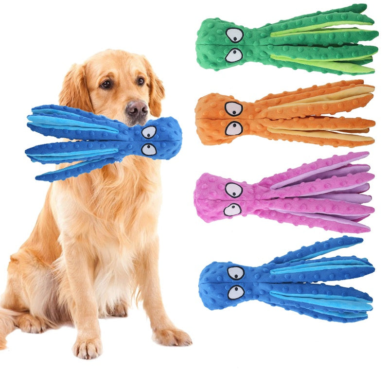 Eco-friendly Plush Octopus Pet Toy