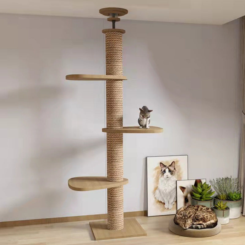 ToyTigris Solid Wood Column Cat Climbing Frame