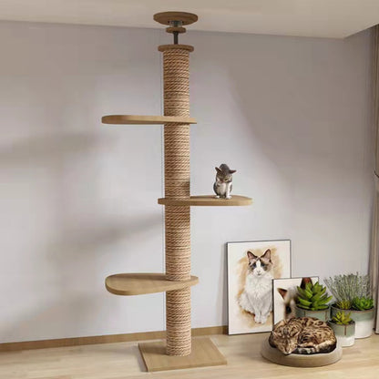 ToyTigris Solid Wood Column Cat Climbing Frame