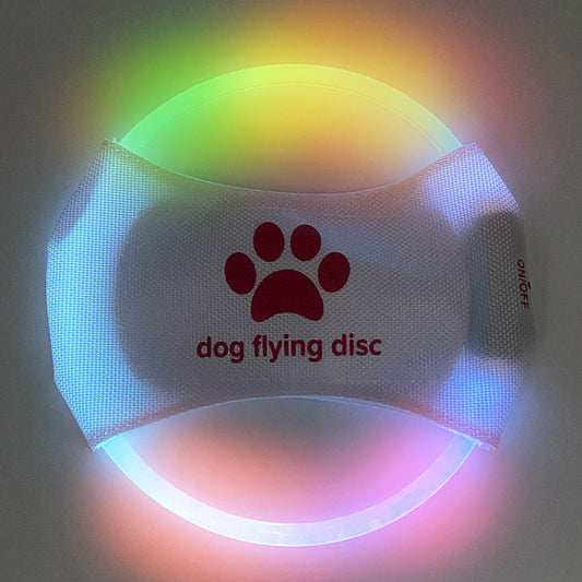 LED Dog Flying Disc Toy: Rechargeable Eco-Friendly