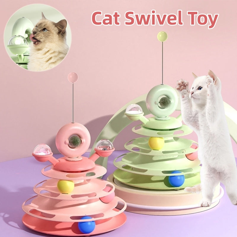 4 Level Educational Cat Tower Toy