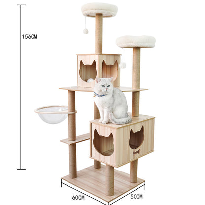 ToyTigris Cat Crawl Nest Scratching Board Tree
