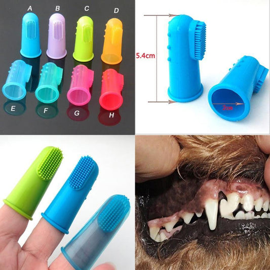 Super Soft Pet Finger Toothbrush Dental Care for Cats & Dogs