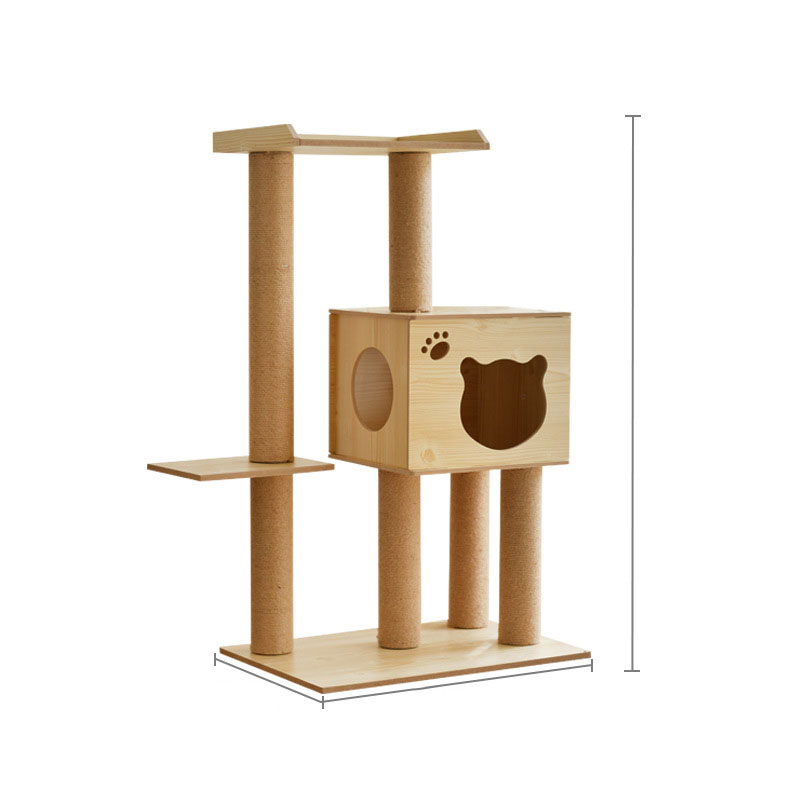 ToyTigris Cat Crawl Nest Scratching Board Tree