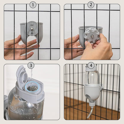 Small Pet Cage Water Bottle Leak-Proof Drinking Bottle for Small Animals