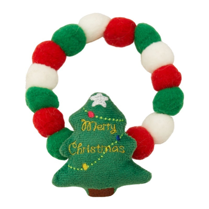 Pet Christmas Collar - Festive Plush Collars for Dogs & Cats
