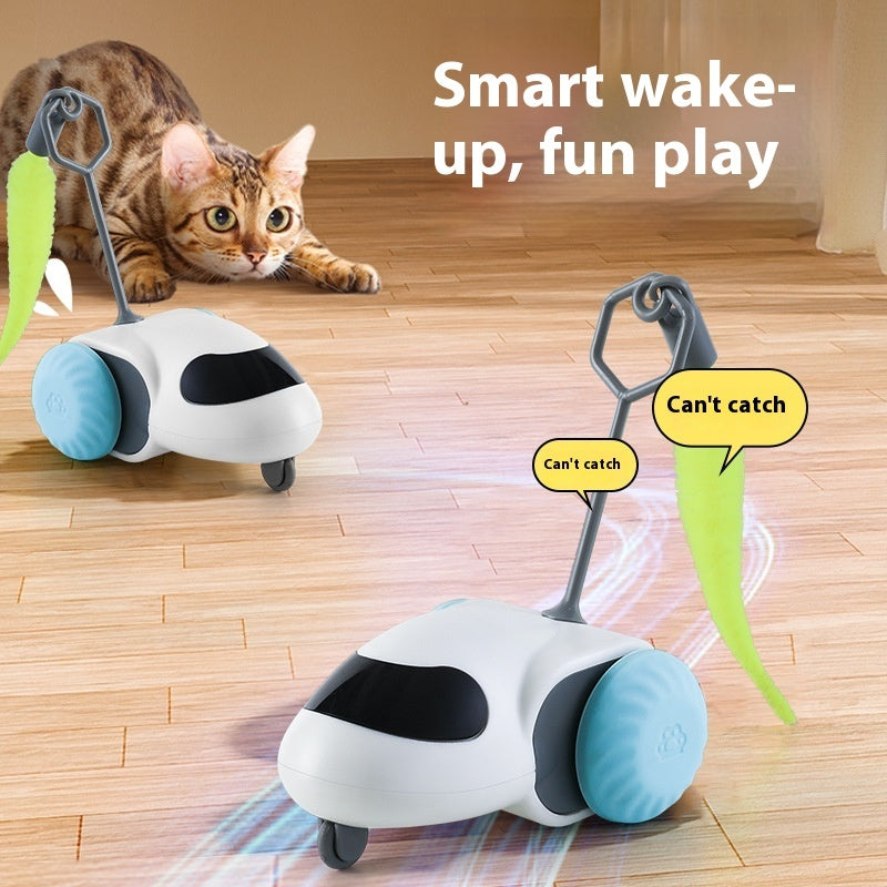 Stuffy Gravity Intelligent Cat Toy Smart Running Car
