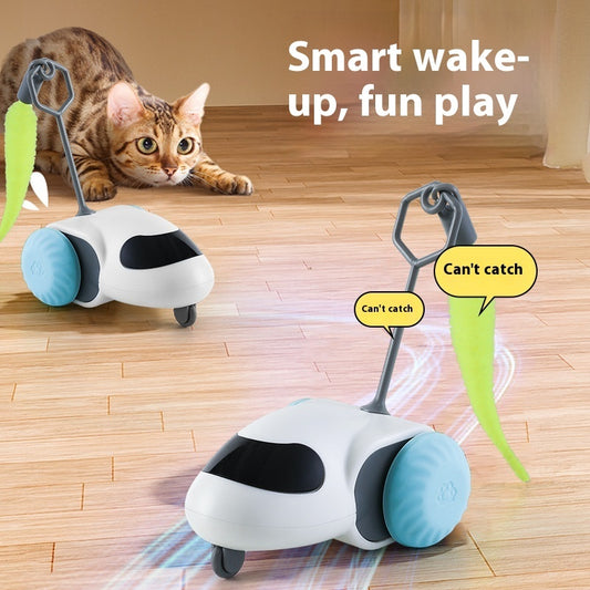 Stuffy Gravity Intelligent Cat Toy Smart Running Car