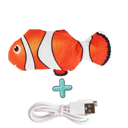 Interactive USB Rechargeable Cat Toy Fish