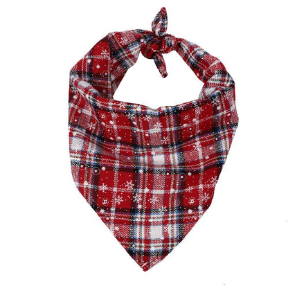 Christmas Pet Bandana – Santa & Reindeer Print