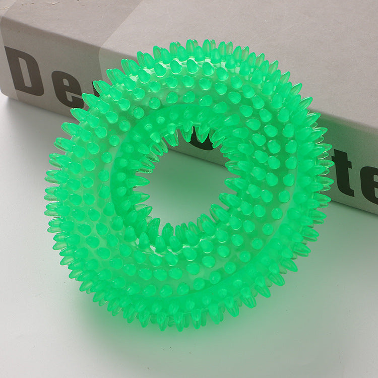 TPR Spiky Dog Toy Ball Durable Chew & Play