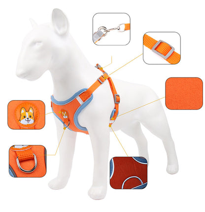 Soft Chest Strap Dog Harness Comfortable & Reflective