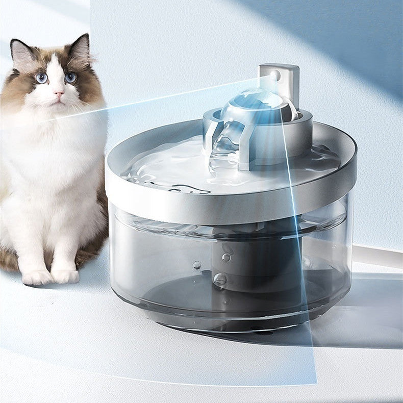 Wireless Cat Water Fountain Rechargeable Automatic Pet Feeder
