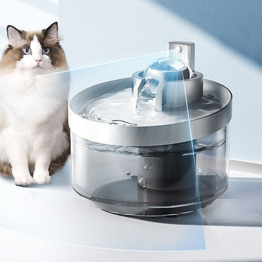 Wireless Cat Water Fountain Rechargeable Automatic Pet Feeder