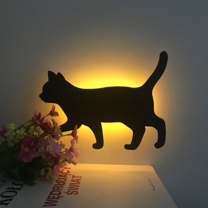 LED Cat & Dog Shadow Night Light