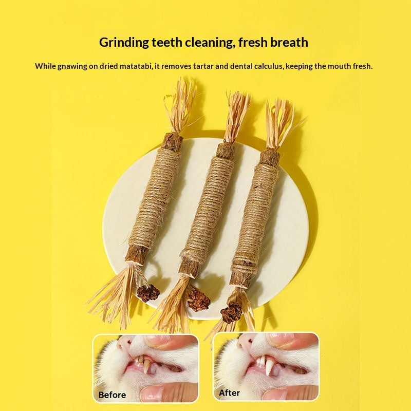 Extra Large Teeth Cleaning Catnip Stick Toy