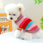 Warm Colorful Stripes Pet Sweater