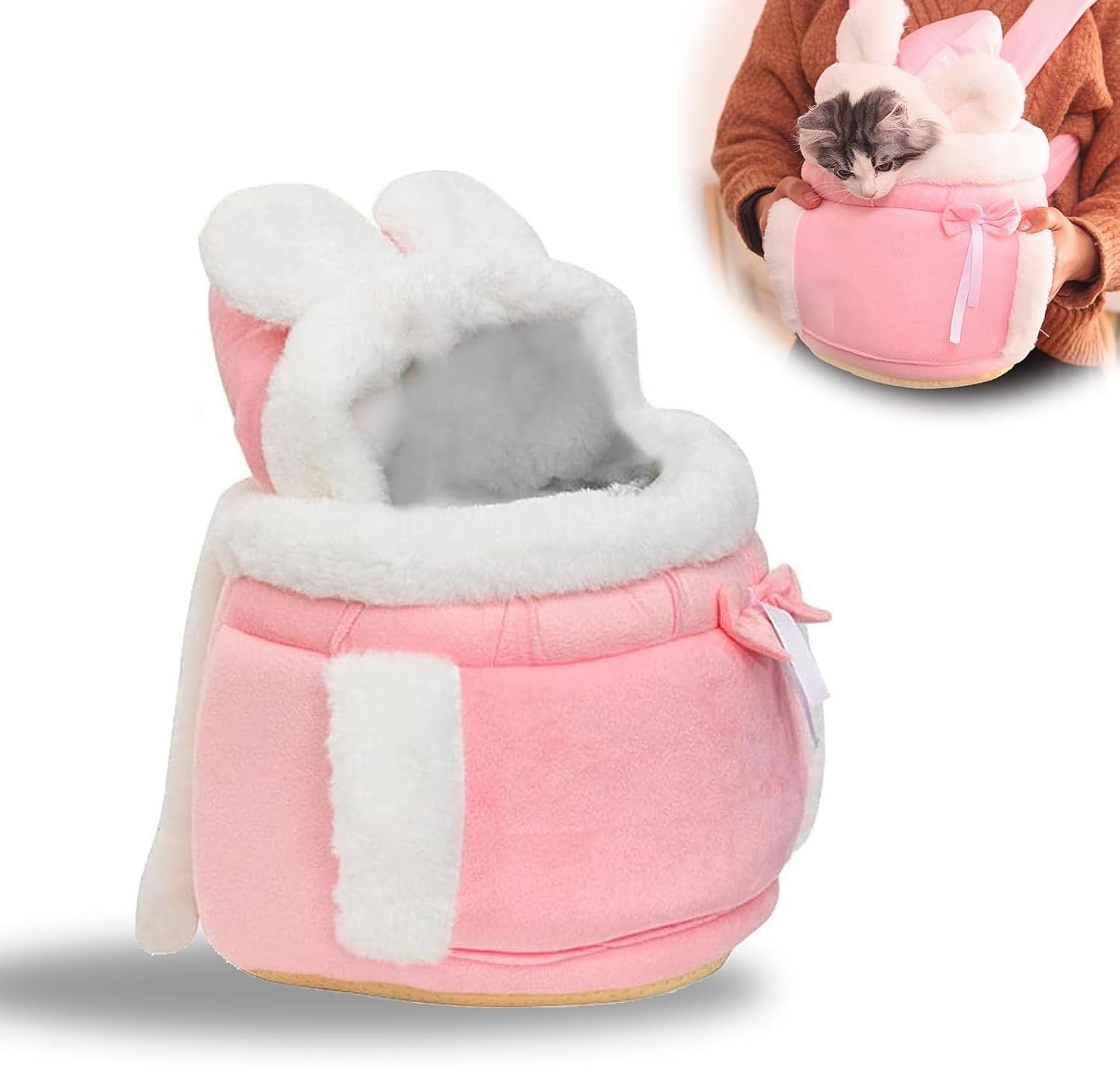 Warme Katzentragetasche mit zwei Taschen