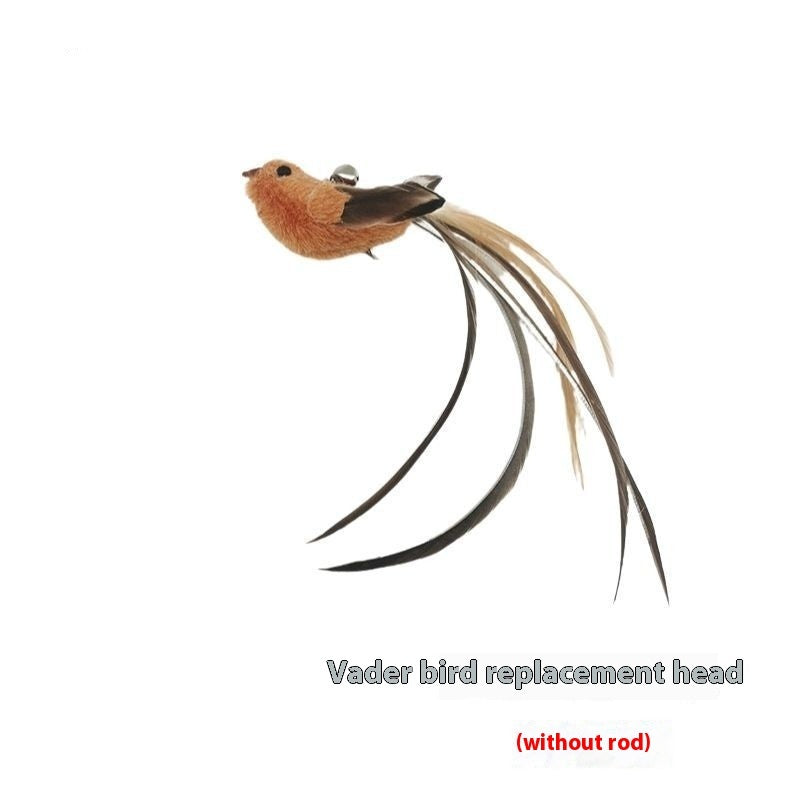 ToyTigris Feather Bird Cat Toy with Bell