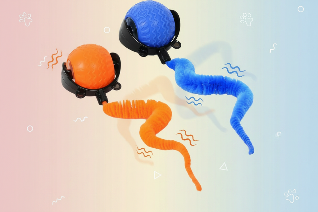 Eco-friendly Smart Ball Worm Toy for Cats & Dogs