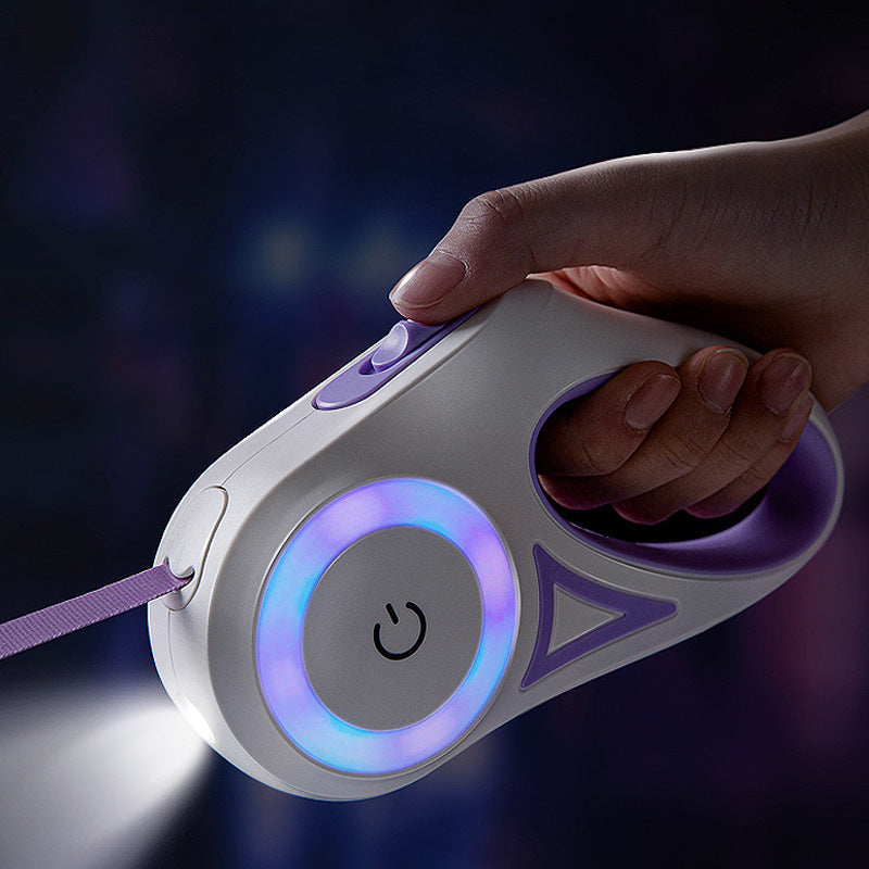 Retractable Dog Leash with LED Lights