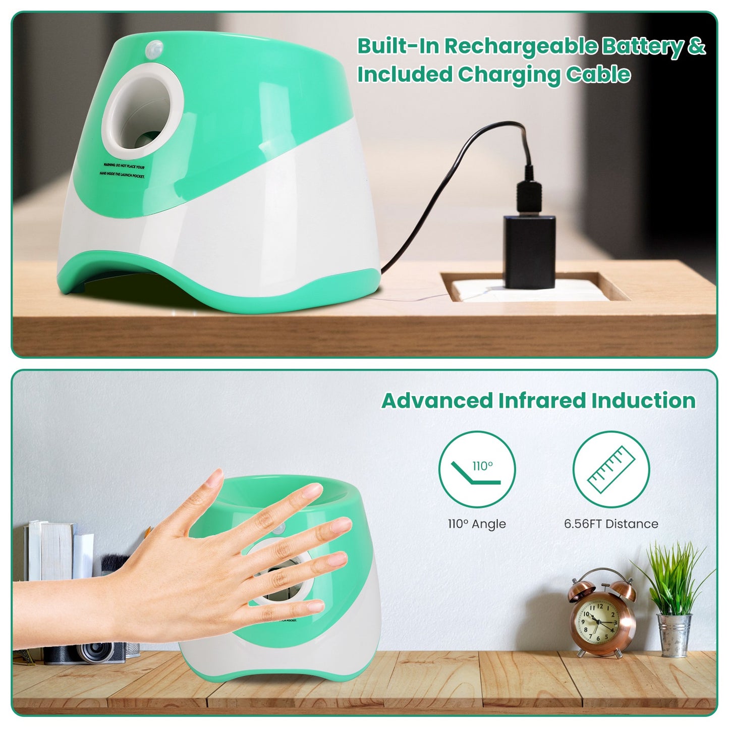 Automatic Dog Toy Ball Launcher With 3 Adjustable Launch Distance