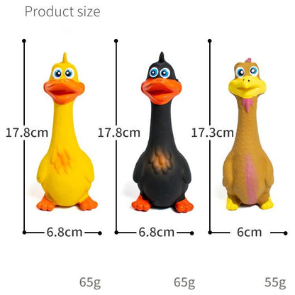 3pcs Eco Friendly Screaming Chicken Dog Toys