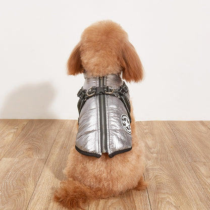 Warme, reflektierende, wattierte Hundejacke