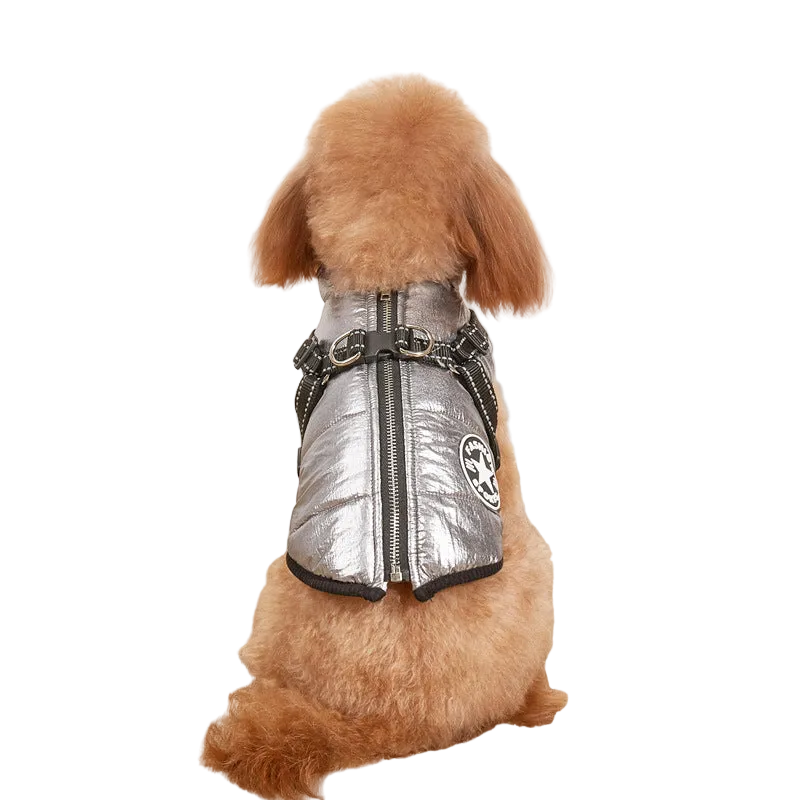 Warme, reflektierende, wattierte Hundejacke