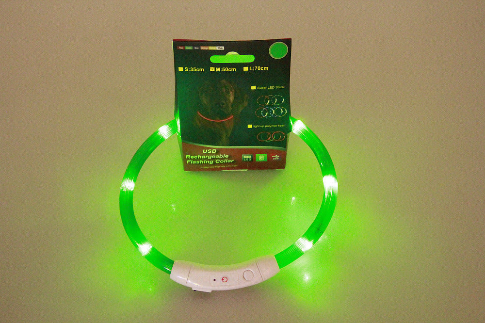 USB wiederaufladbares LED-Hundehalsband