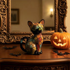Cat Night Light Resin