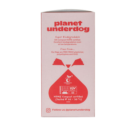 60 Planet Underdog Compostable Dog Poop Bags - Red Box