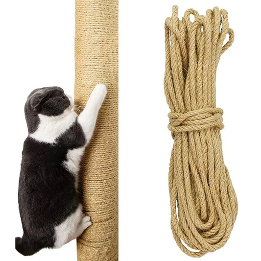 1 Tree Scratching Roll Natural Sisal Cat Scratcher Rope 4mm/6mm