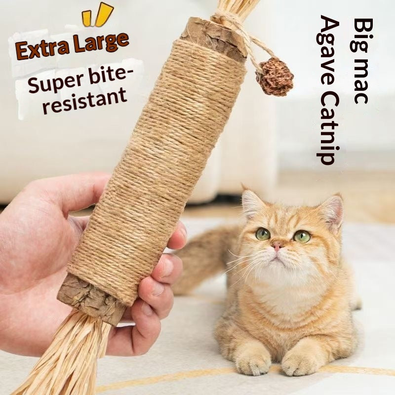 ToyTigris Natural Sisal Catnip Dental Stick