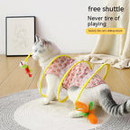ToyTigris Folded Spring Type Cat Tunnel