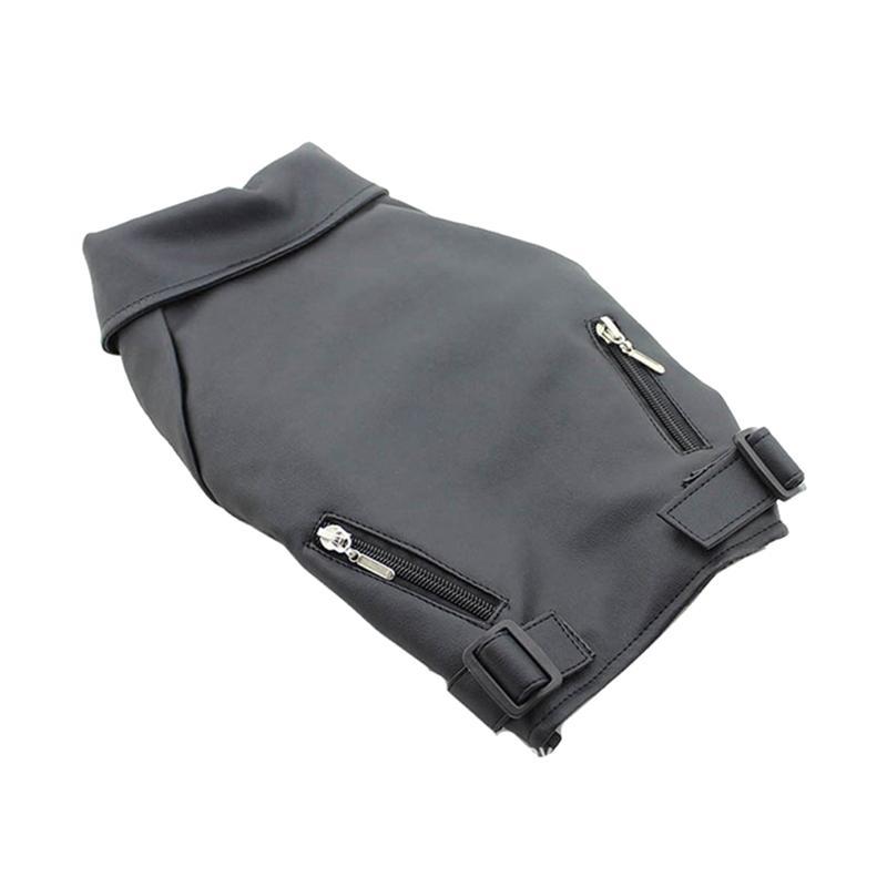 Dog Winter Leather Jacket - Stylish Big Dog Clothes