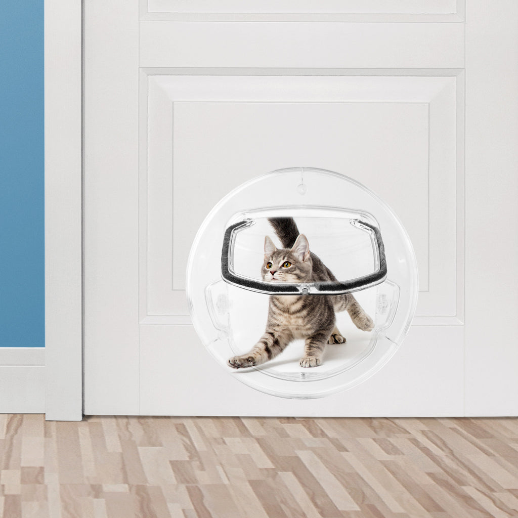 Round Flap Pet Door – 4-Way Lockable
