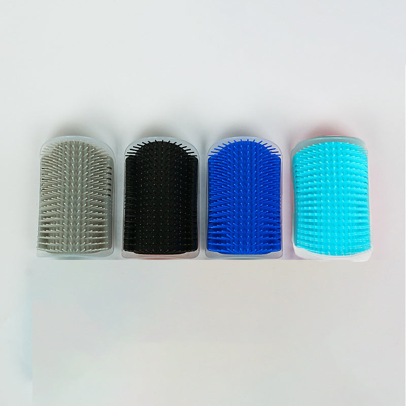 Cat Self-Groomer Corner Wall Hair-Removing Massage Brush