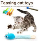 Long Catnip Mouse Cat Toy