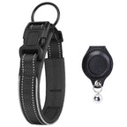 Airtag Pet Collar with Protective Leather Case