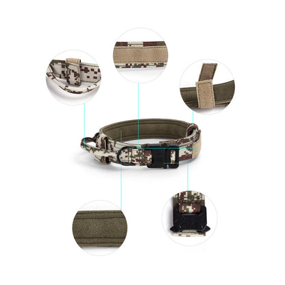 Tactical Dog Collar – Adjustable Military Nylon with Metal Buckle